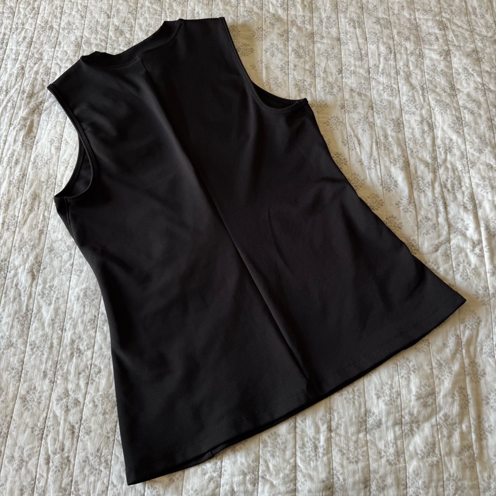 Athleta Black Ribbed Tank - Picture 5 of 6